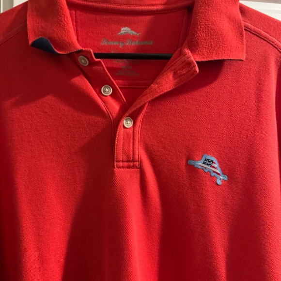 Tommy Bahama Men’s Polo Shirt – Medium – Barely Used - Red - Picture 3 of 7